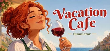 Vacation Cafe Simulator official Steam key art